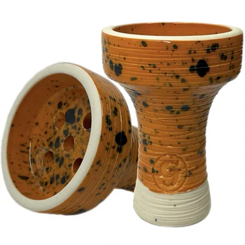 Чаша для кальяна Grynbowls Killer Glaze Orange 9.5см оранжевая убивашка глина в глазури