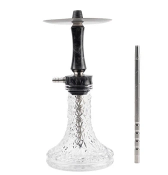Кальян Sky Hookah Pulsar Black компактный походной 34см на уплотнителе из нержавеющей стали черный