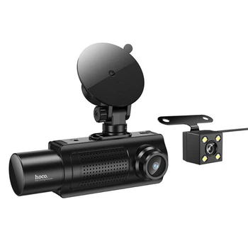 Відеореєстратор Hoco DI61, 3 камери, WiFi, 150mAh, black