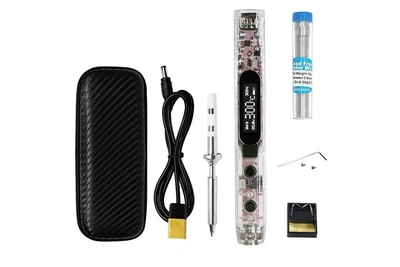 Паяльник SEQURE SI012 Pro Max Kit 65W OLED 0.91", совместимый с жалами T12/TS/SI, поддержка PD/QC/3S-6S