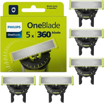 Змінні леза для електробритв Philips OneBlade 360 QP450/50 (-5шт-)