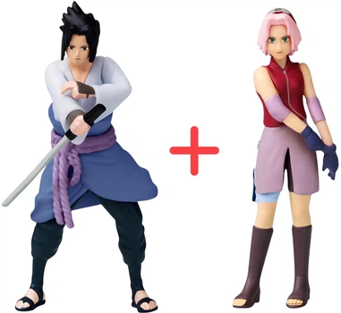 Набір фігурок Naruto Саске Учіха 7.5 см + Сакура Харуно 7.5 см(553243785_553243779)