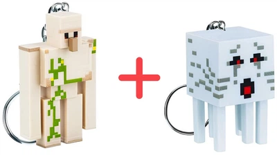 Набор фигурок-брелков Minecraft Железный голем 7.5 см + Призрак 7.5 см (553243815_553243764)
