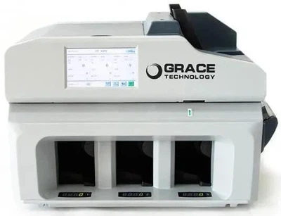 Сортировщик денег Pocket GRACE GT-31 банкнот 3+1 кармана Счетчик банкнот с определением номинала и детекцией, Мультивалютная счётная машинка с автоматическим стартом подсчёта