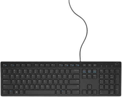 Klawiatura przewodowa Dell KB216 USB Lithuanian Black (580-ADHK_LT)