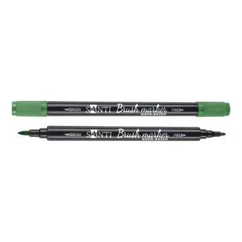 Маркер акварельный Santi Brush Marker темно-зеленый (391078)