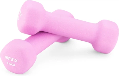 Гантели для фитнеса неопреновые Gymtek Hex 2х0,5кг розовый