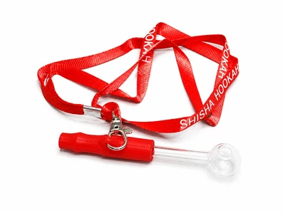Стеклянная трубка для курения Oil Hose Red