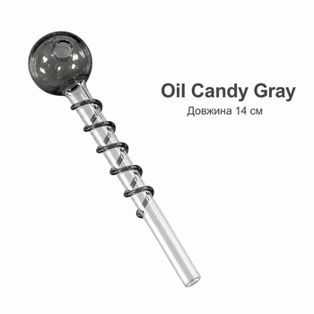 Стеклянная трубка для курения Oil Candy Gray