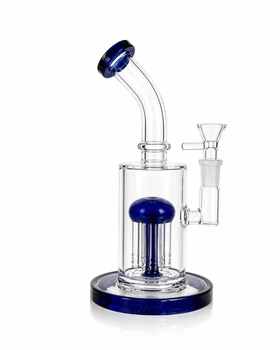 Бонг стеклянный Medusa M Blue с перколятором 25 см