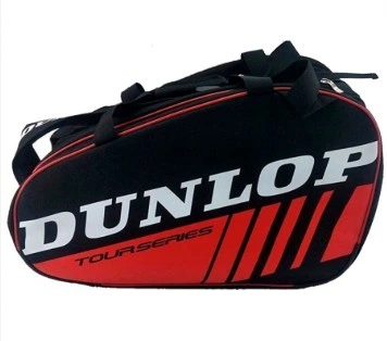 Сумка для падел тенісу Dunlop черная красная для игроков в падел спортивная сумка для ракеток