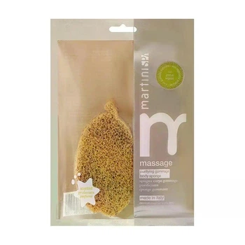 Губка для тіла MARTINI SPA Purifying Gommage Body Sponge з оливковими кісточками