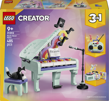 Конструктор LEGO Creator Музичний декор Фортепіано з котом 485 деталей (31392)
