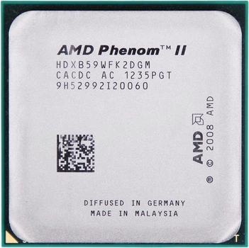 Процесор AMD Phenom II X2 B59 3.4GHz (HDXB59WFK2DGM) sAM3 Tray