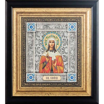 Серебряная икона "Святая София"