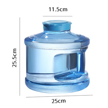 Відро для чистої води BJ Pure Water Bucket, харчове відро для питної води з полікарбонату з ручкою, пластиковий контейнер для води для домашнього чайного бару та використання на вулиці, пляшка для зберігання мінеральної води з широким горлом, 7,5 л