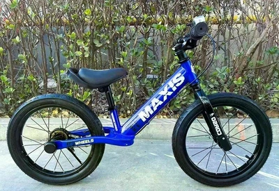 Велобіг CORSO MAXIS ручне заднє гальмо колеса надувні резинові 16’’ синій