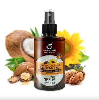 Тайское натуральное масло для идеального загара Suntan oil Tropicana 100 мл
