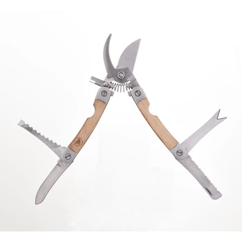 Складной секатор с набором инструментов 7 в 1 Laguiole PRUNING 15 см рукоятки бук, коробка подарочная