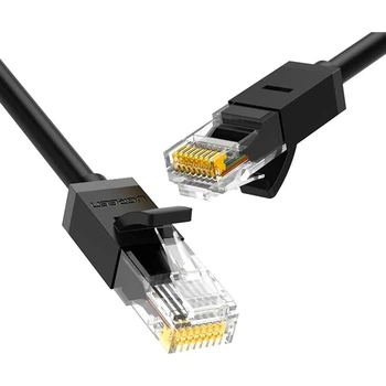 Патч-корд Ugreen NW102 Cat 6 U/UTP Lan Flat Cable 10m Black (20164) [165436]