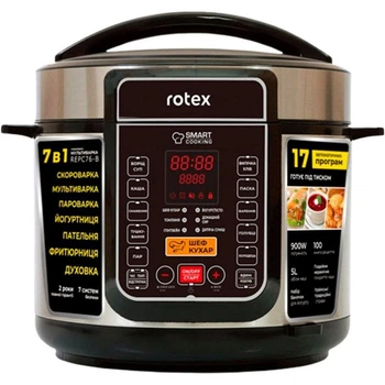 Мультиварка-cкороварка Rotex (REPC76-B) [69306]