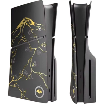 Сменная панель DK Faceplate Replaceable для PlayStation 5 Slim Blue-Ray Ghost Black Yotei [164746]