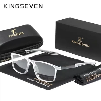 Очки компьютерные Blue Blocker 45% для мужчин и женщин KINGSEVEN 520 Transparent Gray 45