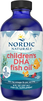 Omega-3 dla dzieci Nordic Naturals Childrens DHA 530 mg płyn 237 ml Truskawka (768990891007)