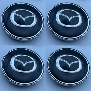 Колпачки на диски Mazda 68 мм 64 мм чёрные мазда заглушки в диски