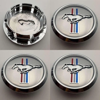 Колпачки на диски Ford Форд Ford Mustang 68 мм 56 мм мустанг заглушки 5W1J-1A096-BA серебро
