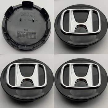 Колпачки для дисков Honda 08W17-SEA-6M00 69 мм 64 мм черные с хром .логотипом заглушки хонда