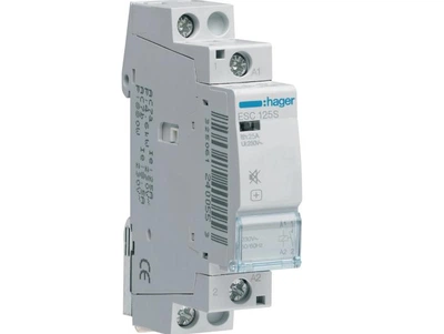 Контактор модульний Hager 25A 1NO 230B AC (ESC125S)