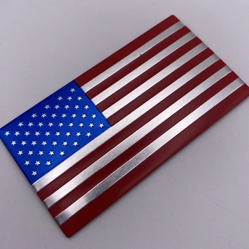 Наклейка на авто флаг америка USA 86 мм 45 мм 3d