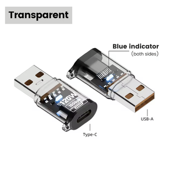 Адаптер OTG USB (тато) — Type-C (мама) — перехідник USB на USB-C для смартфона, планшета та ПК QC-069