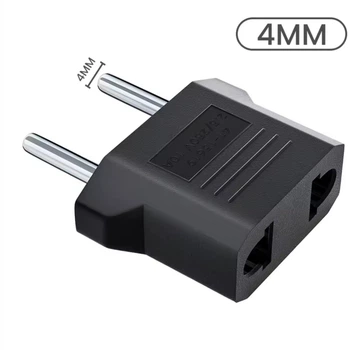 Переходник 220В Atcom UK/US-EU Black