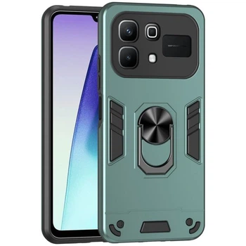 Защитный чехол Deexe Hybrid Shell для Infinix Note 60 Pro / Note 60 - Green