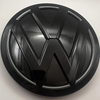 Эмблема передняя на решетку радиатора VW Volkswagen 150 мм Tiguan 2016-2023 Caddy 2016+ черный глянец : 2K5853600