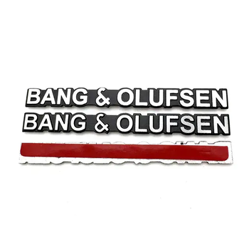 Шильдки емблеми наклейки bang&olufsen 50 mm 5 mm 2 штуки