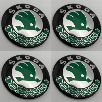 Наклейки для колпачков с логотипом Skoda Шкода 56 мм (шкода)