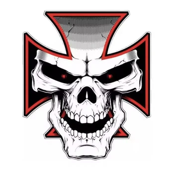 Наклейка Punisher карач череп пунішер чорна skull скилет 190 мм 150 мм вінілова на автомобіль