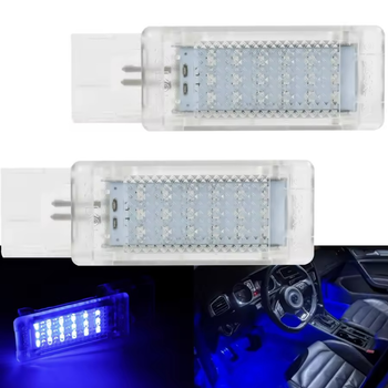 LED подсветка ног салона skoda AUDI Ауди Porsche порше VW Volkswagen фольцваген seat шкода 10R-04713 синяя