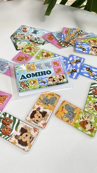 Ламинированное Домино для детей 3+