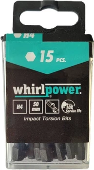 Bit udarowy Whirlpower Impact HX 4 x 50 mm 15 szt (4710616718786)