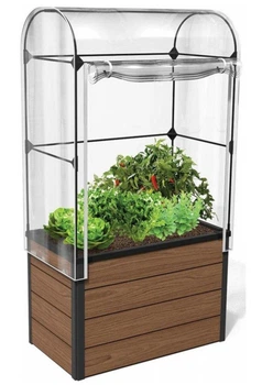 Міні теплиця для рослин Keter Maple Green House коричнева 185 см з матеріалу Evotech (249295)