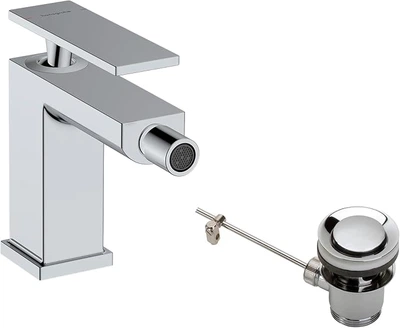 Змішувач hansgrohe Tecturis E для біде, хром 73200000 із зливним гарнітуром