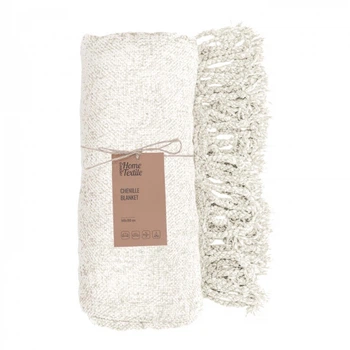 Плед Ardesto Chenille 140х190см, айвори, 100% полиэстер (ART0202CH)