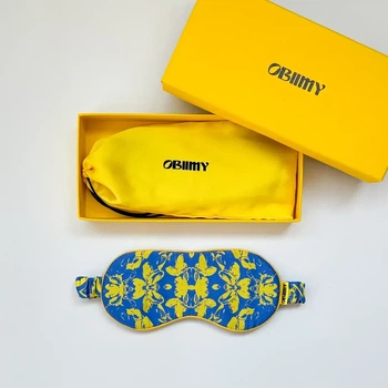 Маска для сна и отдыха Obiimy из натурального шелка «Свобода»