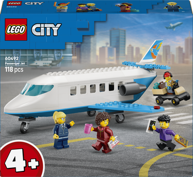 Конструктор LEGO City Пасажирський літак 118 деталей (60492)