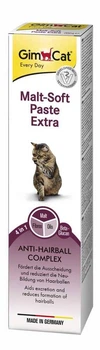 Паста для котів GimCat Malt-soft Extra Джимпет для виведення шерсті та поліпшення моторики шлунка 50 г