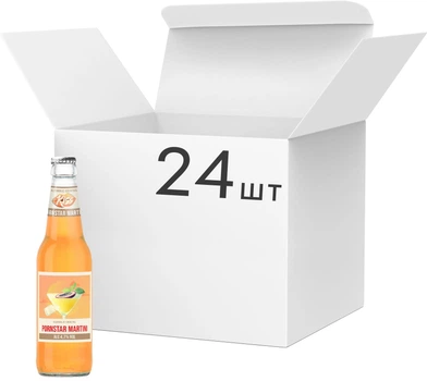 Упаковка коктейю Kiss Pornstar Martini 4.7% 0.33 л х 24 шт (4740019004595)